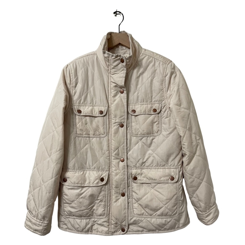 Altar’d State Cream Sherpa Fleece Cozy Comfy Casual Puffer Jacket Size Medium